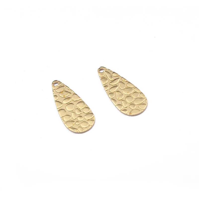 40 шт., необработанные латунные подвески 7x17 мм