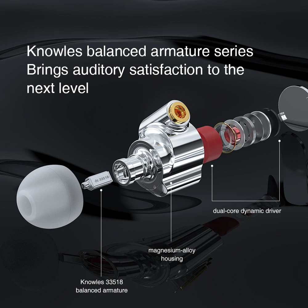Наушники с высоким разрешением HIFI MMCX съемный коаксиальный кабель наушники в ухо