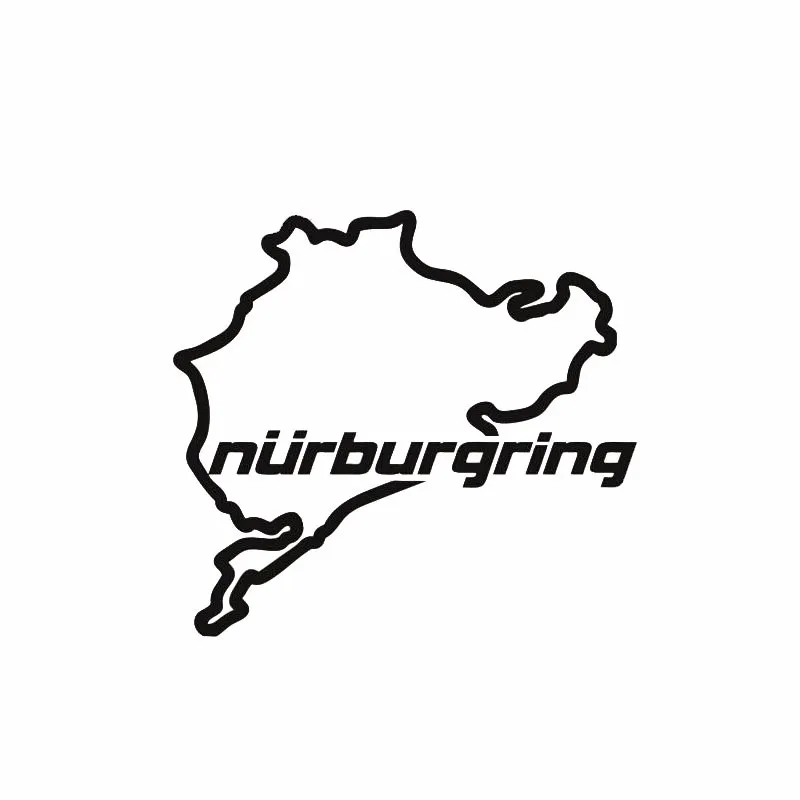 14*12 5 см автостайлинг гоночные дорожные гонки Nurburgring креативные наклейки на