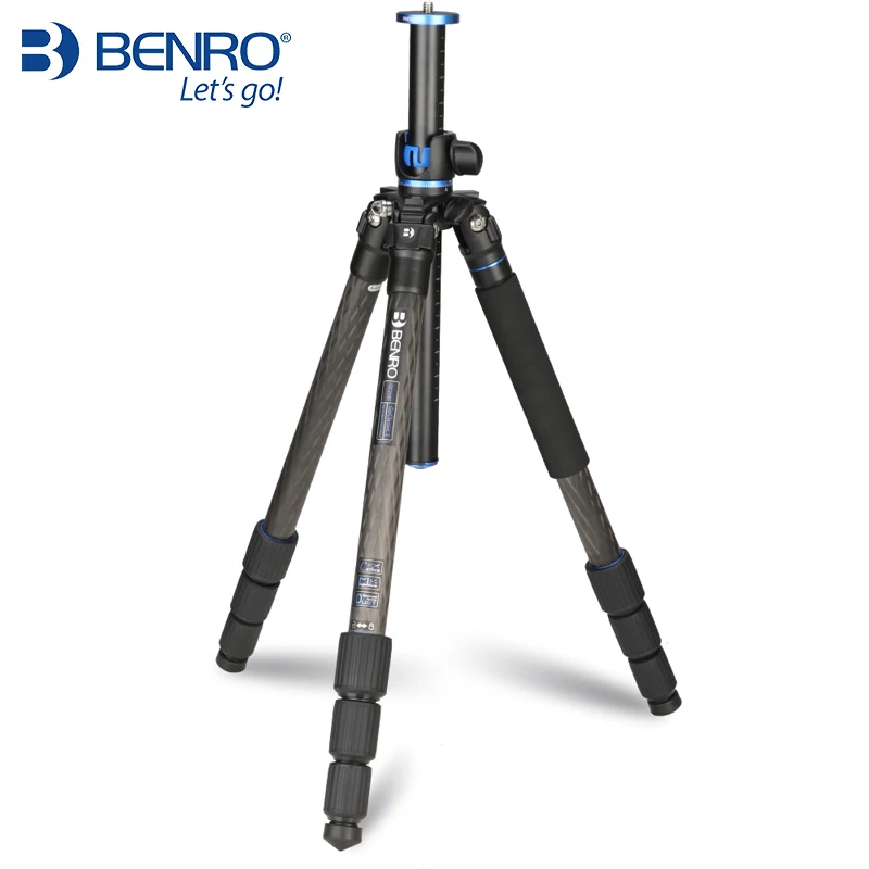 Benro GC258T штатив Углеродные волоконные штативы монопод для Камера 4 секции с сумкой