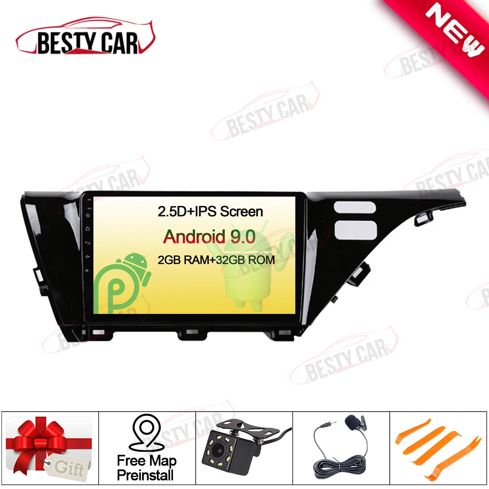 10 1 &quotAndroid 9 0 автомобильный мультимедийный плеер стерео радио gps навигации для Toyota