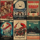 Купите три, чтобы отправить one Ghostbusters Classic sci-fi film плакат в стиле ретро из крафт-бумаги coffee bar, картина для украшения дома