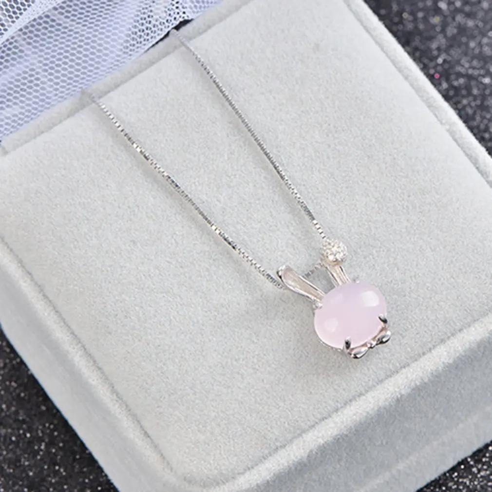 Креативное ожерелье с подвеской в виде милого кролика мультяшный модный подарок