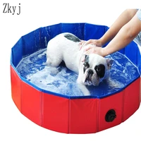 new portable foldable paddling pool pet tub folding tub dog pool bathing pool creative pets cleaning care supplies