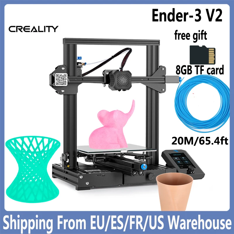 3D-принтер Ender 3 /Ender Pro/ V2 большой I3 мини-принтер с функцией возобновления печати