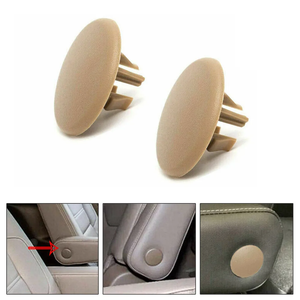 

2x Beige Armrest Seat Cover Cap For Chevrolet Tahoe Suburban GMC Yukon Cadillac Seat Handle Trim