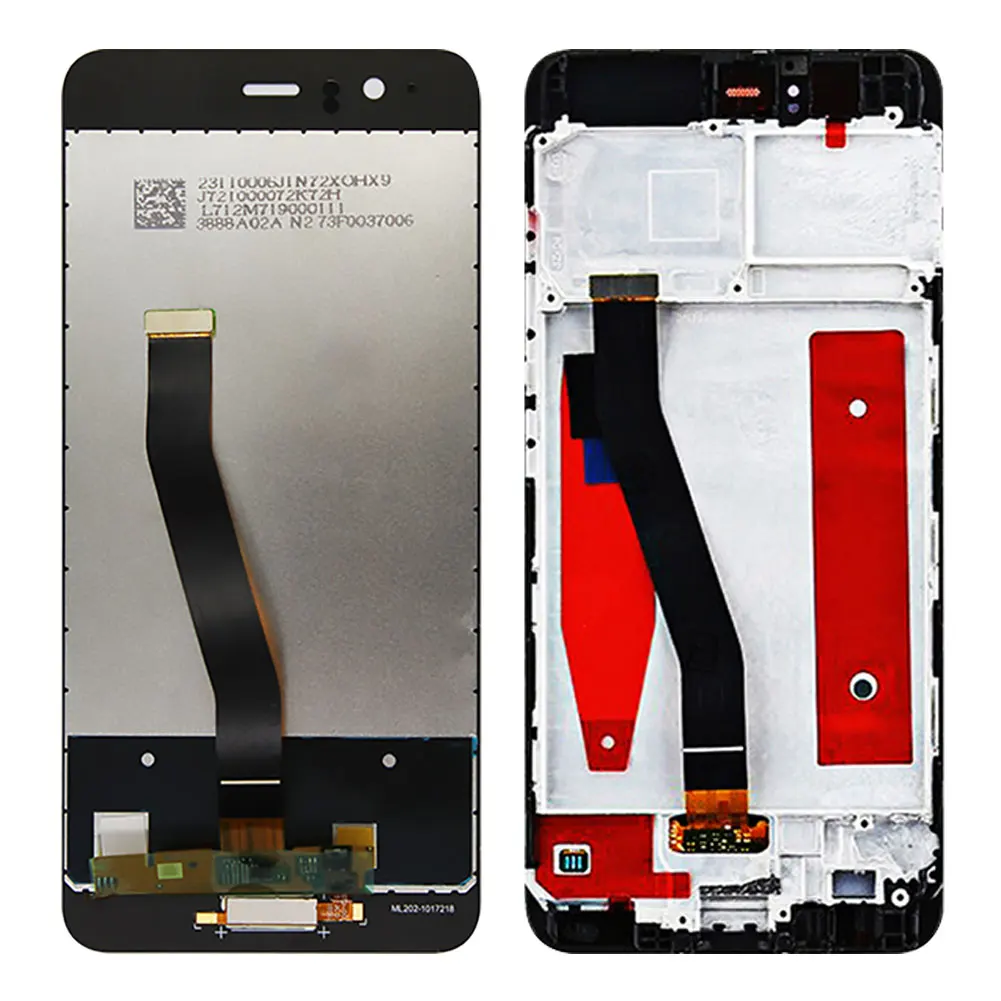 Original 5.1" For Huawei P10 LCD Display Touch Screen Digitizer VTR-AL00 VTR-AL01 VTR-L09 VTR-L10 Mobile Phone Parts With Frame |