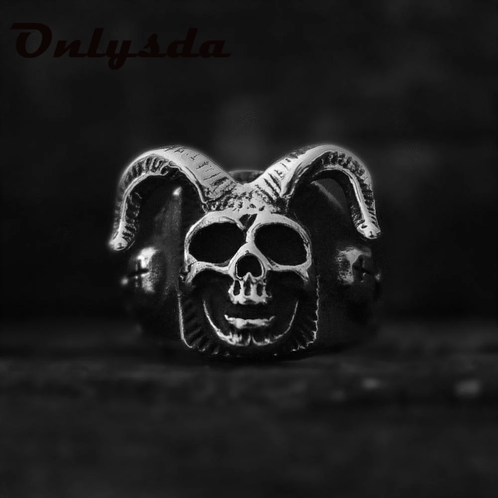 

Ofertas Black Mens Cross Skull Ring 316L Stainless Steel Heavy Rings for Men Male Bijoux Punk Biker Jewelry Halloween Gift