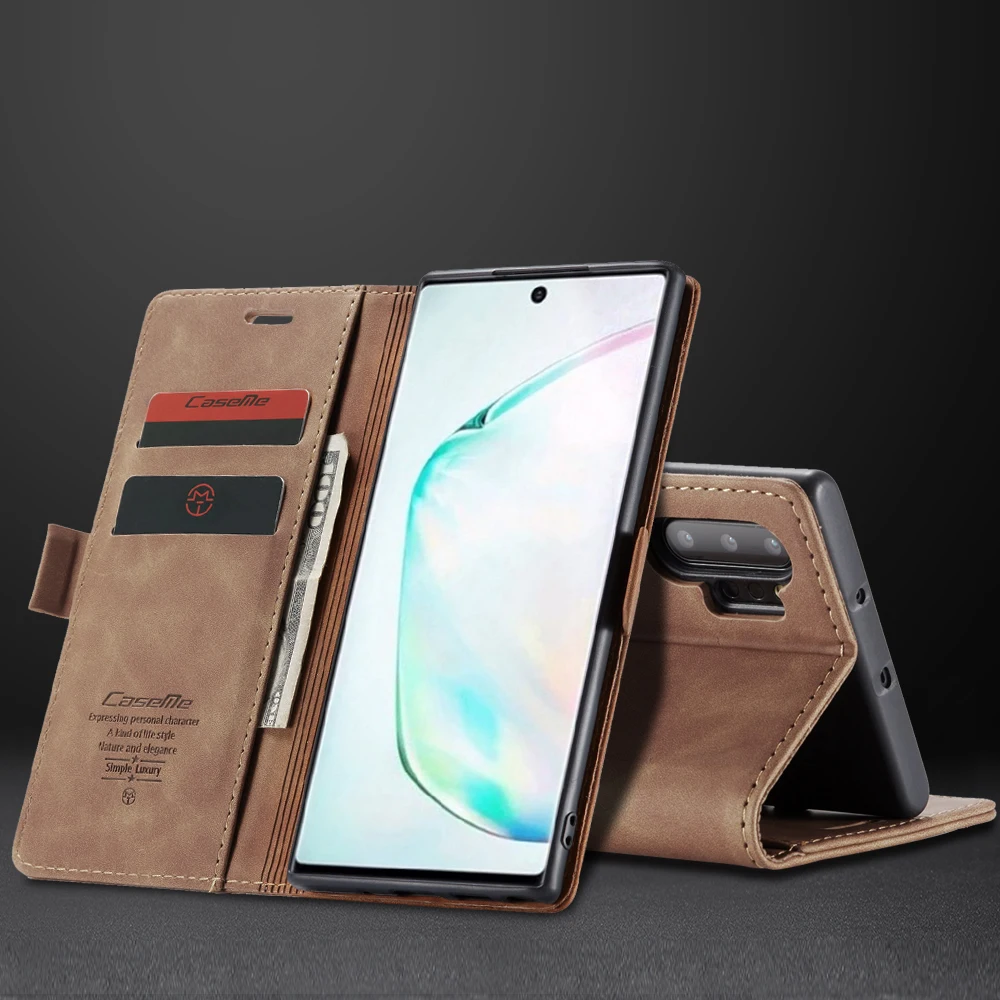 Подходит для samsung Galaxy Note10 S10 S9 S8 A70 A30 A50 A80 чехол, деловой стиль ретро матовый мягкий PU мобильный чехол для телефона