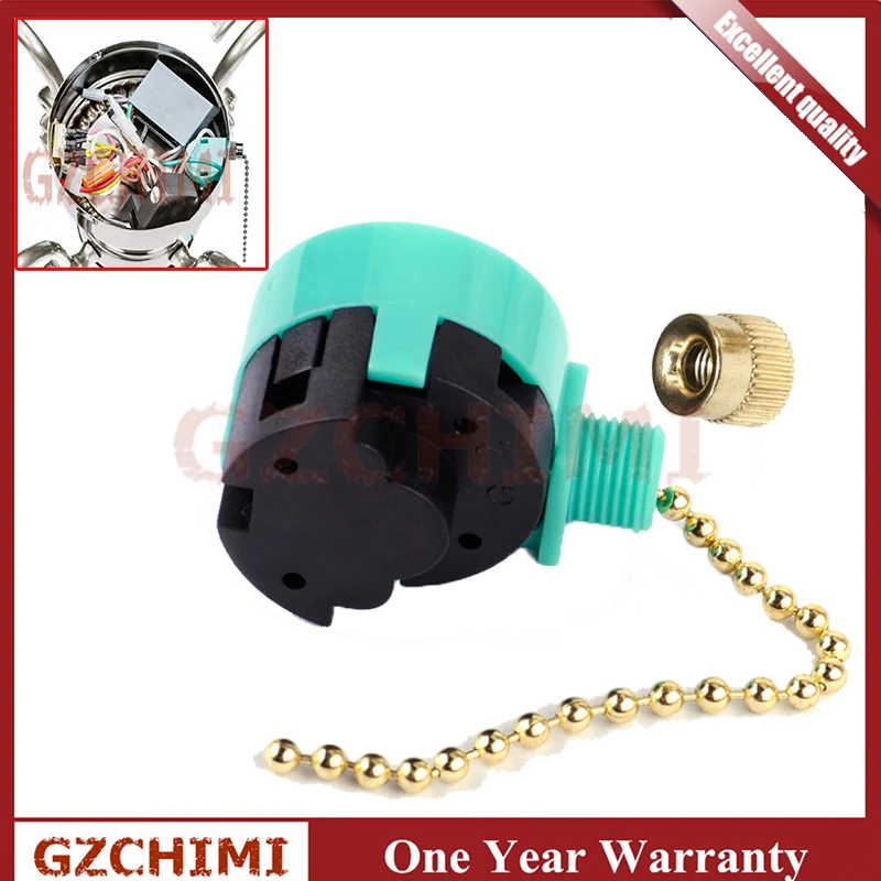 3 скоростной выключатель потолочного вентилятора для внешнего освещения шнур