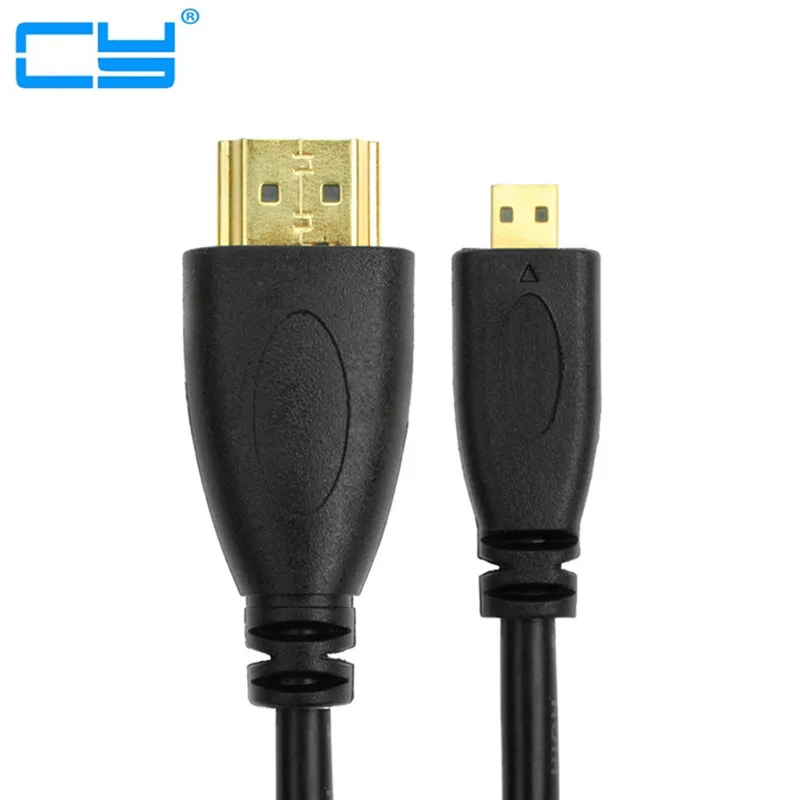 Кабель micro HDMI совместимый с HD кабелем 1 4 В Gopro Hero 4/3/3 plus Экшн камера Xiaomi yi м/1 5 м/3 м/5