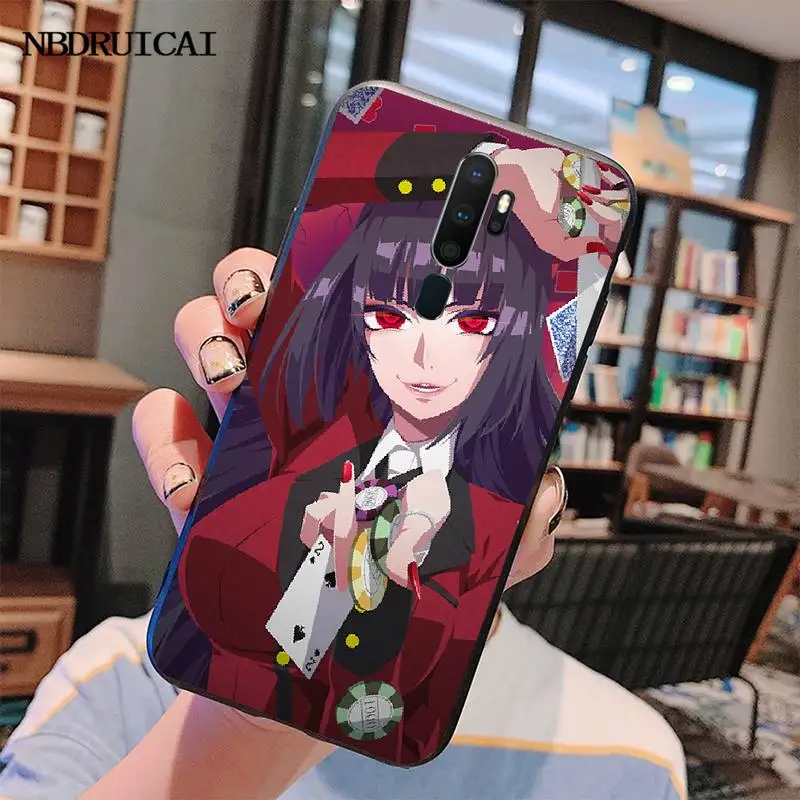 Японский аниме чехол PENGHUWAN Kakegurui Jabami Yumeko Bling Cute для телефона Oppo A5 A9 2020 A11x A71 A73S A1K