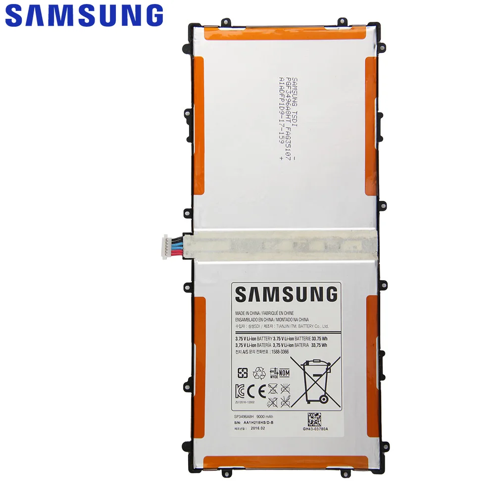 Оригинальный запасной аккумулятор SAMSUNG SP3496A8H для Samsung Google Nexus 10 GT P8110 HA32ARB SP3496A8H(1S2P)