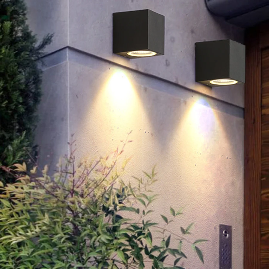 

Aluminum COB Outdoor LED Wall Lamp Waterproof IP65 Up and Down Garden Porch Light Villa Gate Balcony Front Door Wall Light