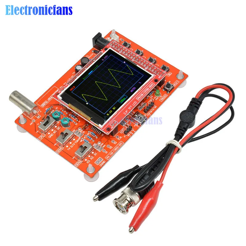 1 Набор 2," цифровой осциллограф TFT Diy Kit Собранный SMD припаянный осциллограф diy части 1Msps с совпадающим проводом