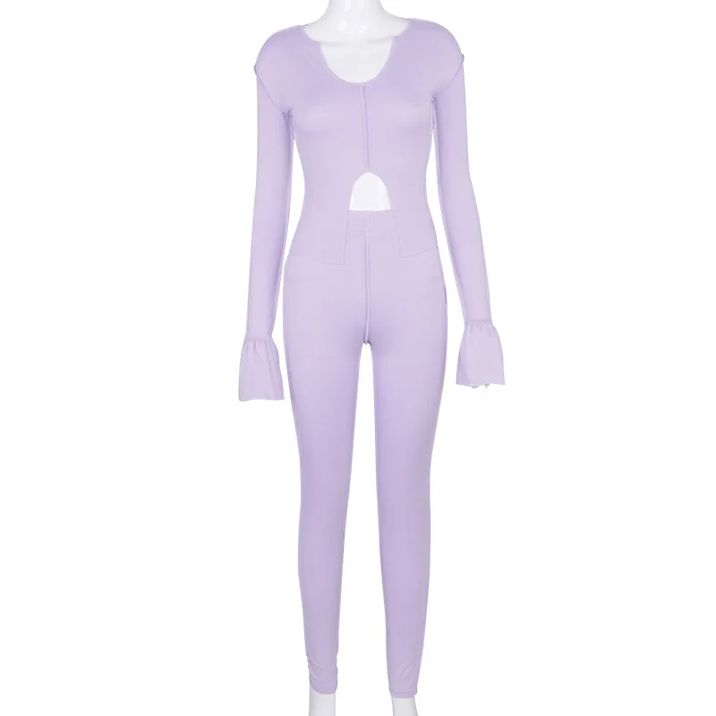 Повседневный уличная одежда брюки-клеш для фитнеса стрейчевый топ с вырезами +