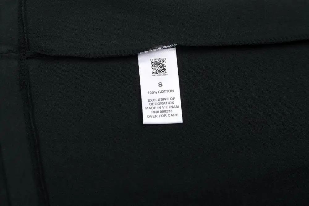 

Oversize Essentials T-shirt Men Women 1:1 High Quality FOG Top Tees High Quality 3D Essentials T shirt