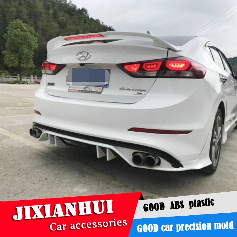 Спойлер для Hyundai Elantra 2016-2018 спойлер из АБС-пластика со светодиодсветильник кой
