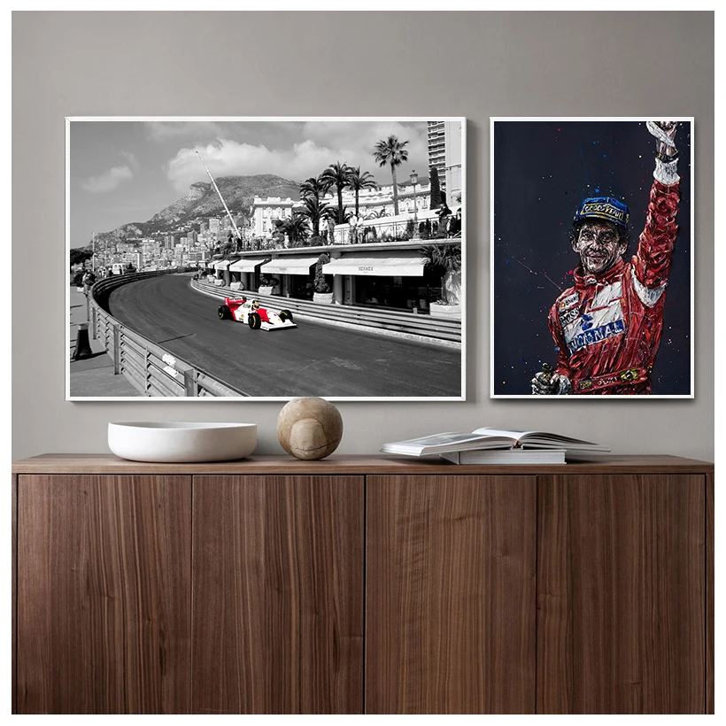 Постеры для украшения стен Айртон Сенна F1 формула макларена чемпион мира