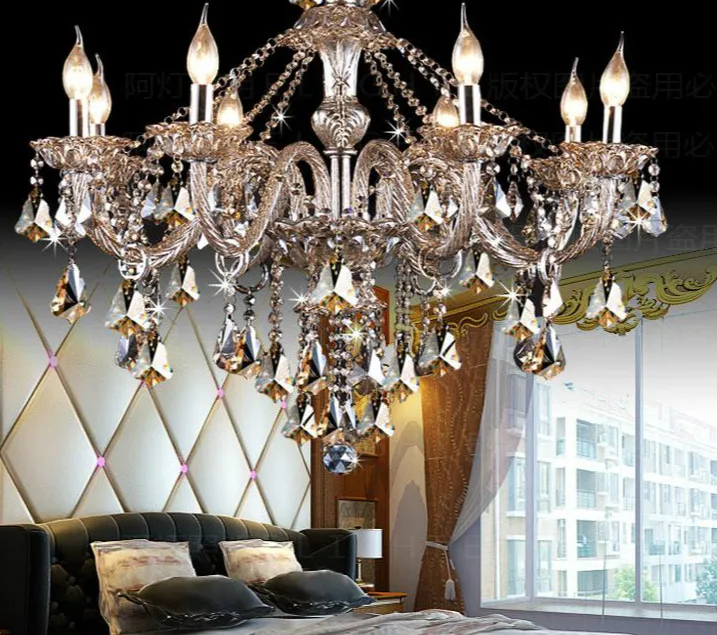 

New 8 Arm Chandelier crystal light vintage crystal Chandelier for living room lights Modern Luxury crystal lighting stair lamps