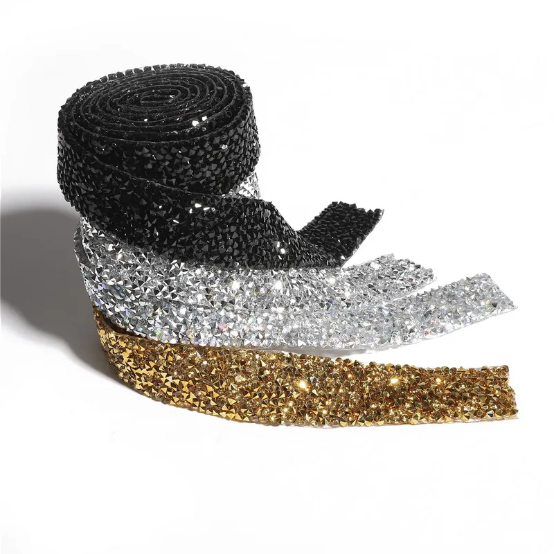 1 ярд Вышивание отделкой орнамент из кристаллов Стразы горячей фиксации стразы