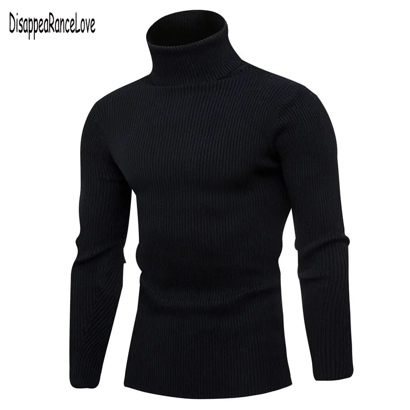 Мужской теплый кашемировый свитер Disappearancelove классический приталенный