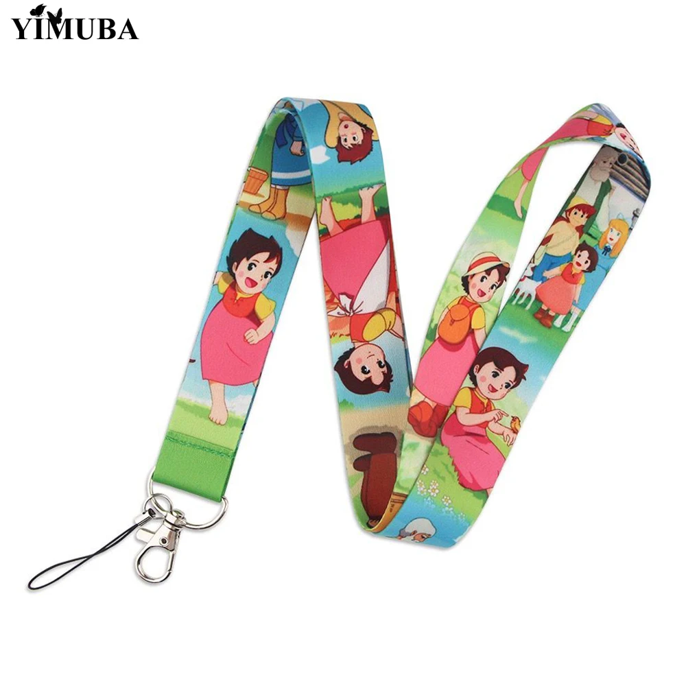 Аниме Хайди девочка от Альп-карабином новые стильные тесёмки оптом брелок для