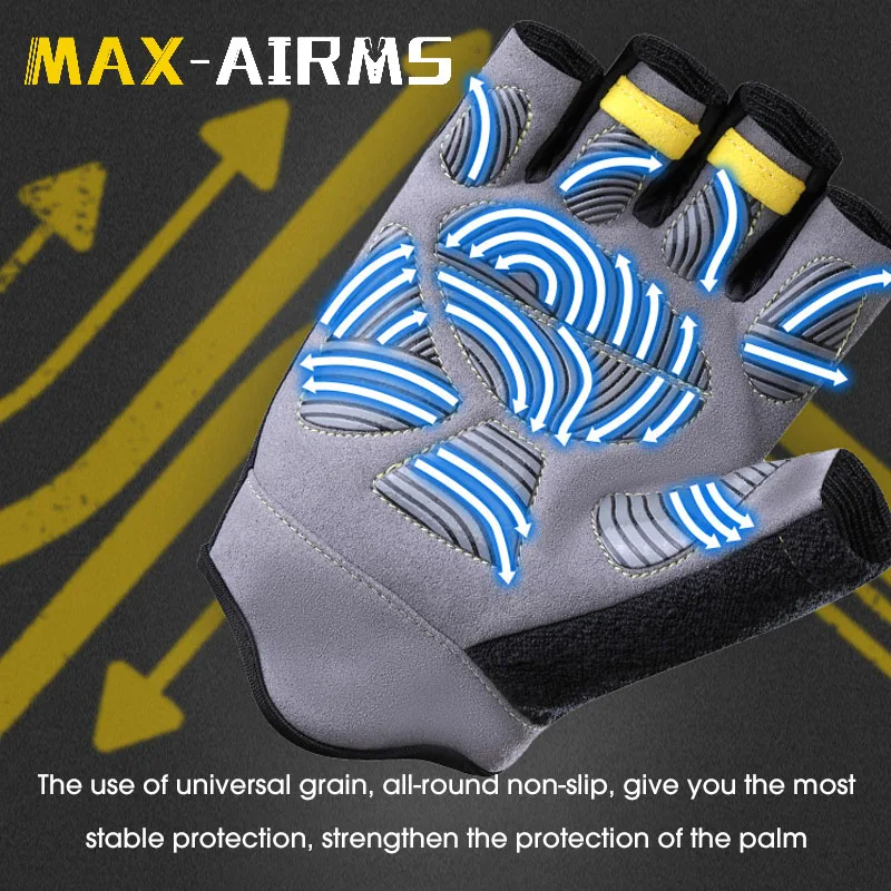 Maxairms дышащая противоскользящая одежда для фитнеса перчатки с половинными пальцами спортивные перчатки для тяжелой атлетики Орел, паук, рисунок панды
