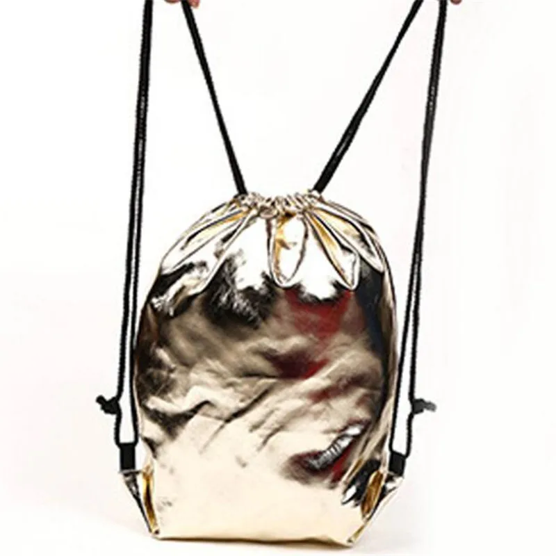 

Drawstring Bag With Pu Leather Strap Pocket To Hold Drawstring Flamingo Gift Sports Bag Small Mini Travel Bags