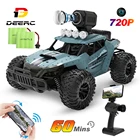Радиоуправляемая машинка Deerc DE36W с 2 аккумуляторами, Wi-Fi, HD 720P FPV, Радиоуправляемая машинка для детей, 20 кмч, высокоскоростной Дрифт, гоночный грузовик