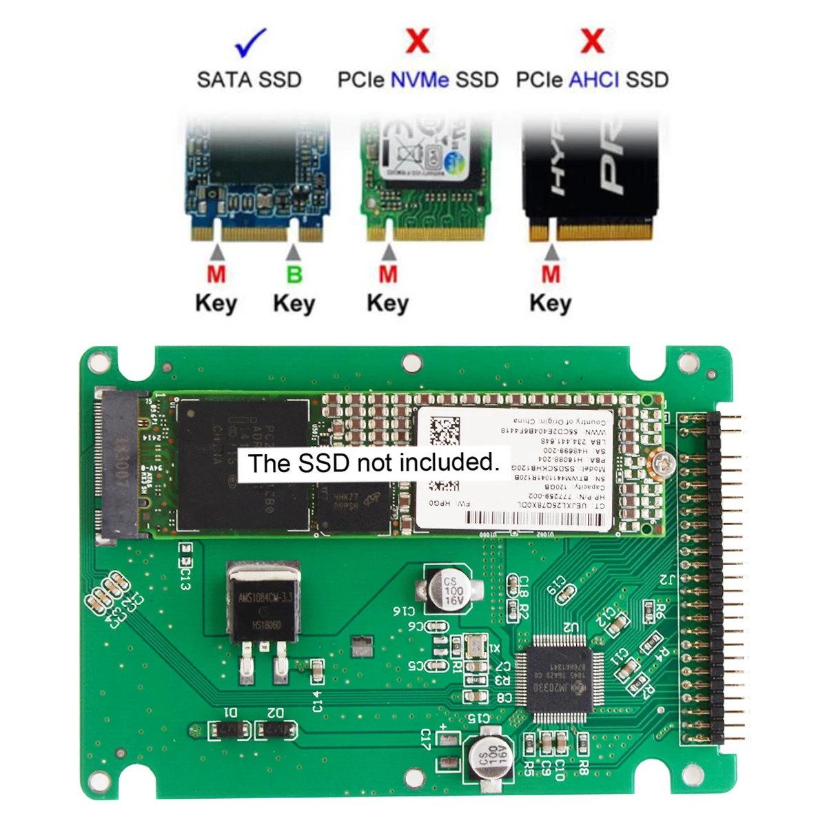 B/M key NGFF SSD до 2 5 дюймов IDE 44Pin жесткий диск чехол Корпус для ноутбука|Компьютерные