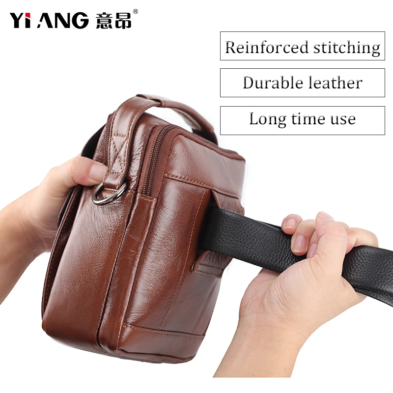 Мужские сумки на плечо из натуральной кожи с ручками сверху мужские мини через