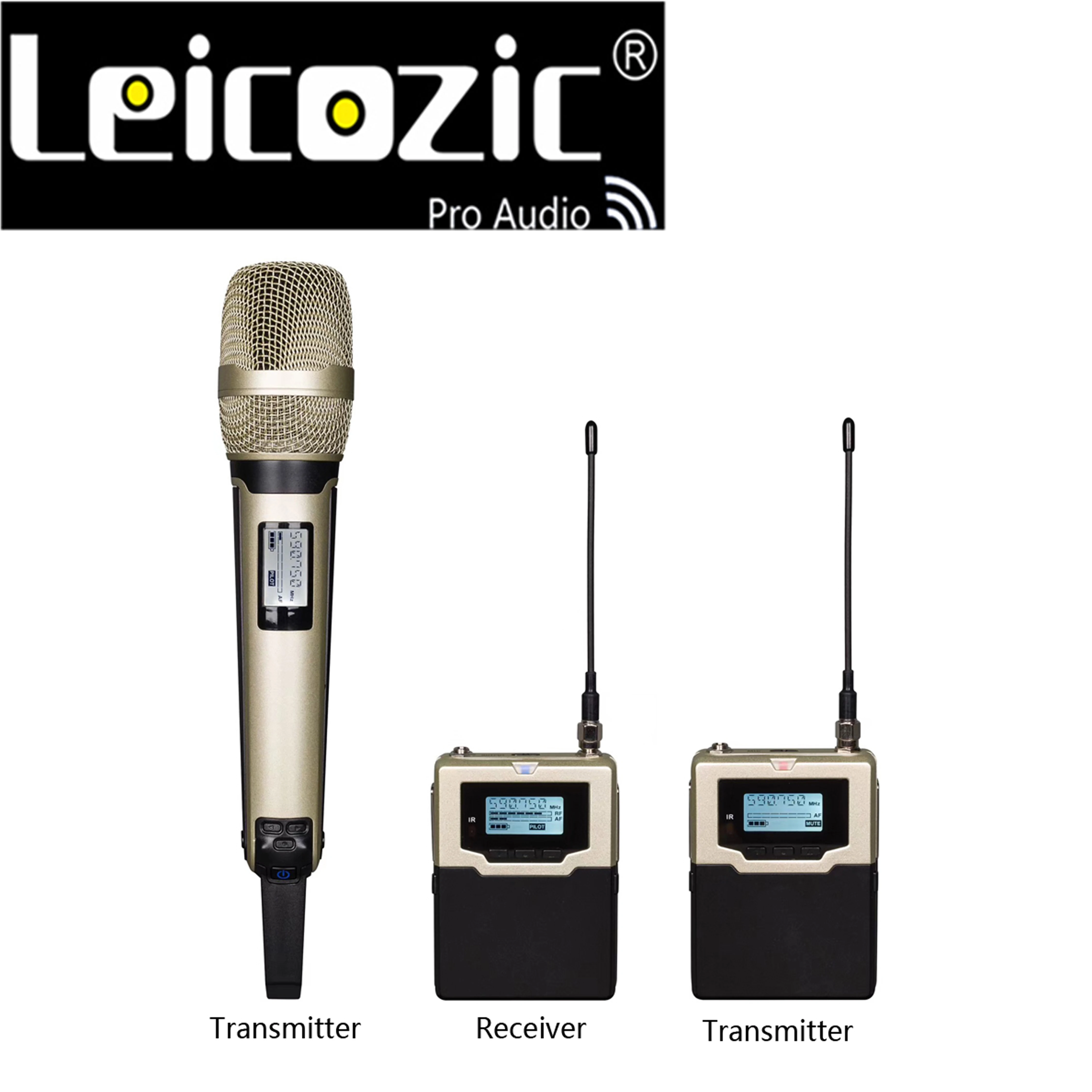 

Leicozic DV DSLR камера система интервью студийная запись 590-614,75 МГц 1 ручной микрофон и 1 передатчик и 1 приемник