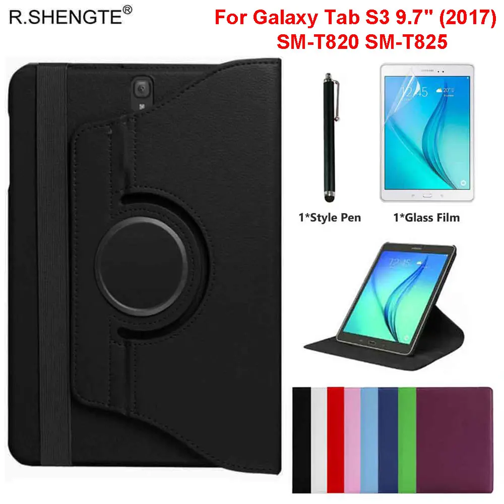 Вращающийся на 360 градусов чехол для Samsung Galaxy Tab S3 9 7 2017 планшет SM T820 T825 ''чехол
