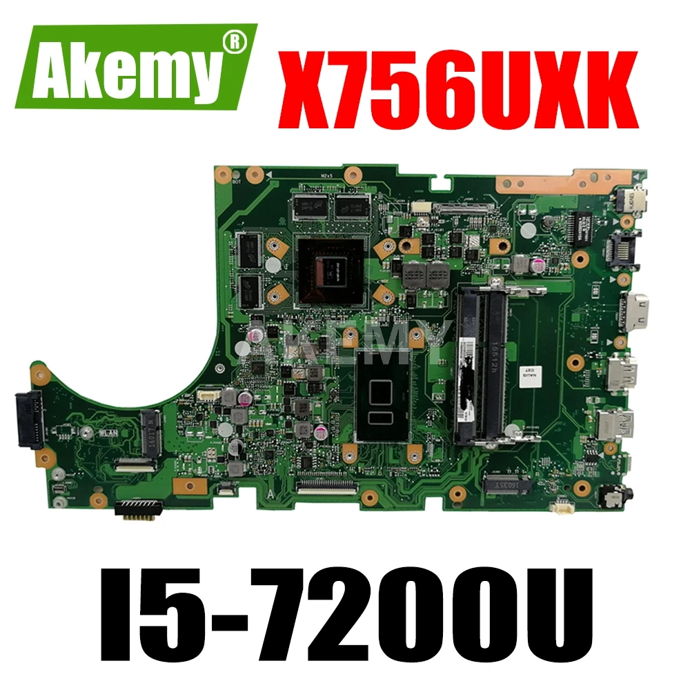 Новая материнская плата X756UXK GTX950M 2 ГБ/i5 7200U для ASUS X756UX X756UV X756UQ Laotop