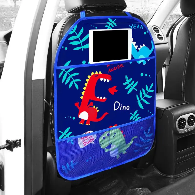 Мультяшный автомобильный коврик для защиты от ударов детский грязи Органайзер