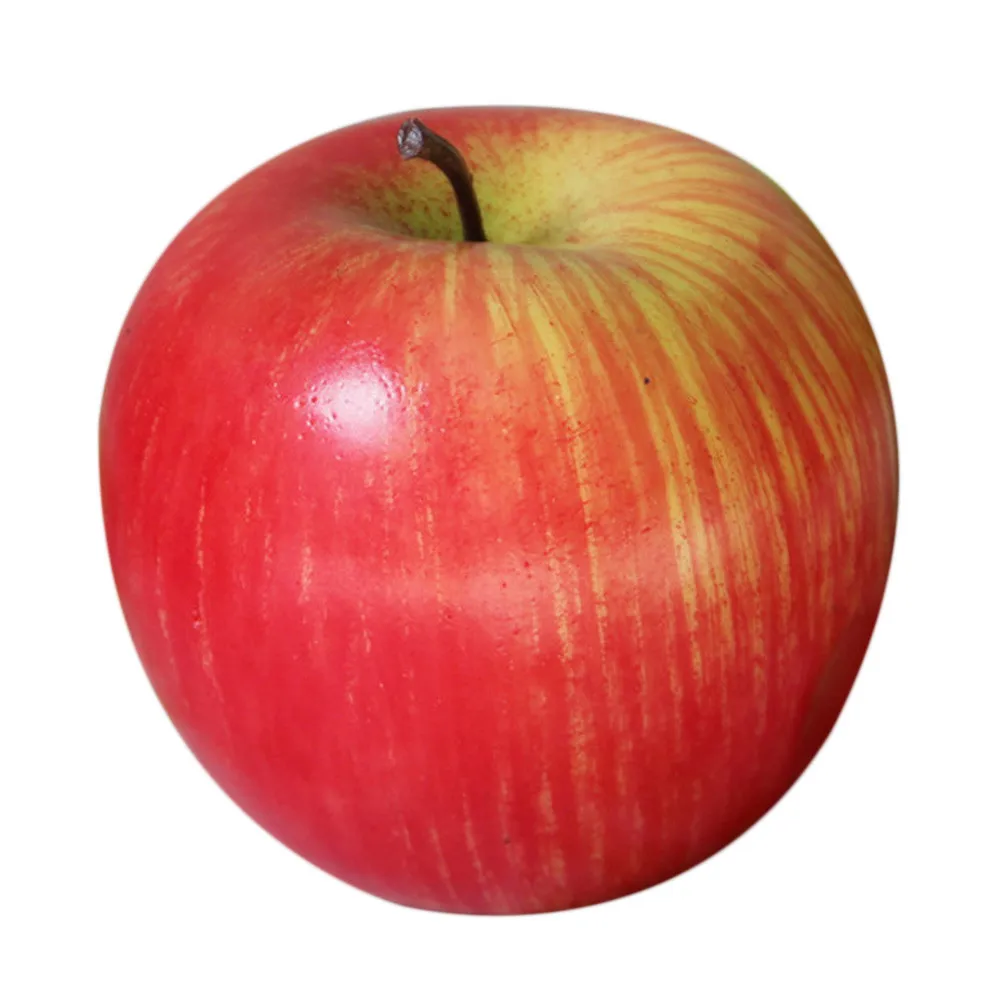 

1PC Home Decoration Furnishing Artificial Apple Plastic Ecorative Fruit Red Apple Decoration Artificial Party Christmas Decor#GM