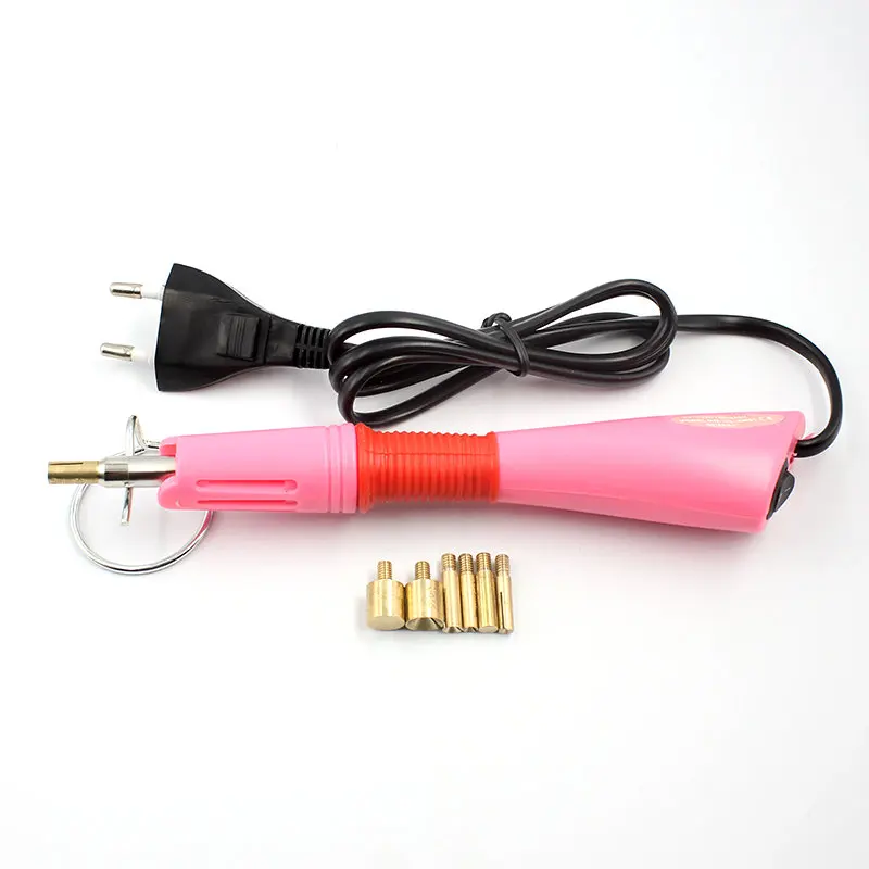 

EU /US Purple / Pink Hotfix Rhinestone Applicator hot fix Applicator Fast Heating Iron-on Wand Heat-fix Tool