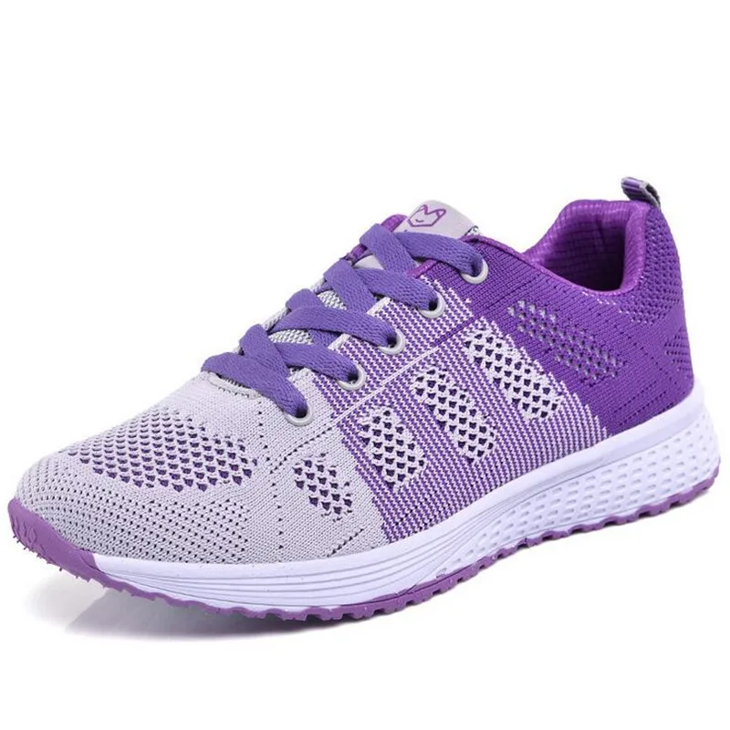 

European and American Style 2021 New Flying Woven Mesh Women's Shoes Sports Casual Shoes Running Shoes