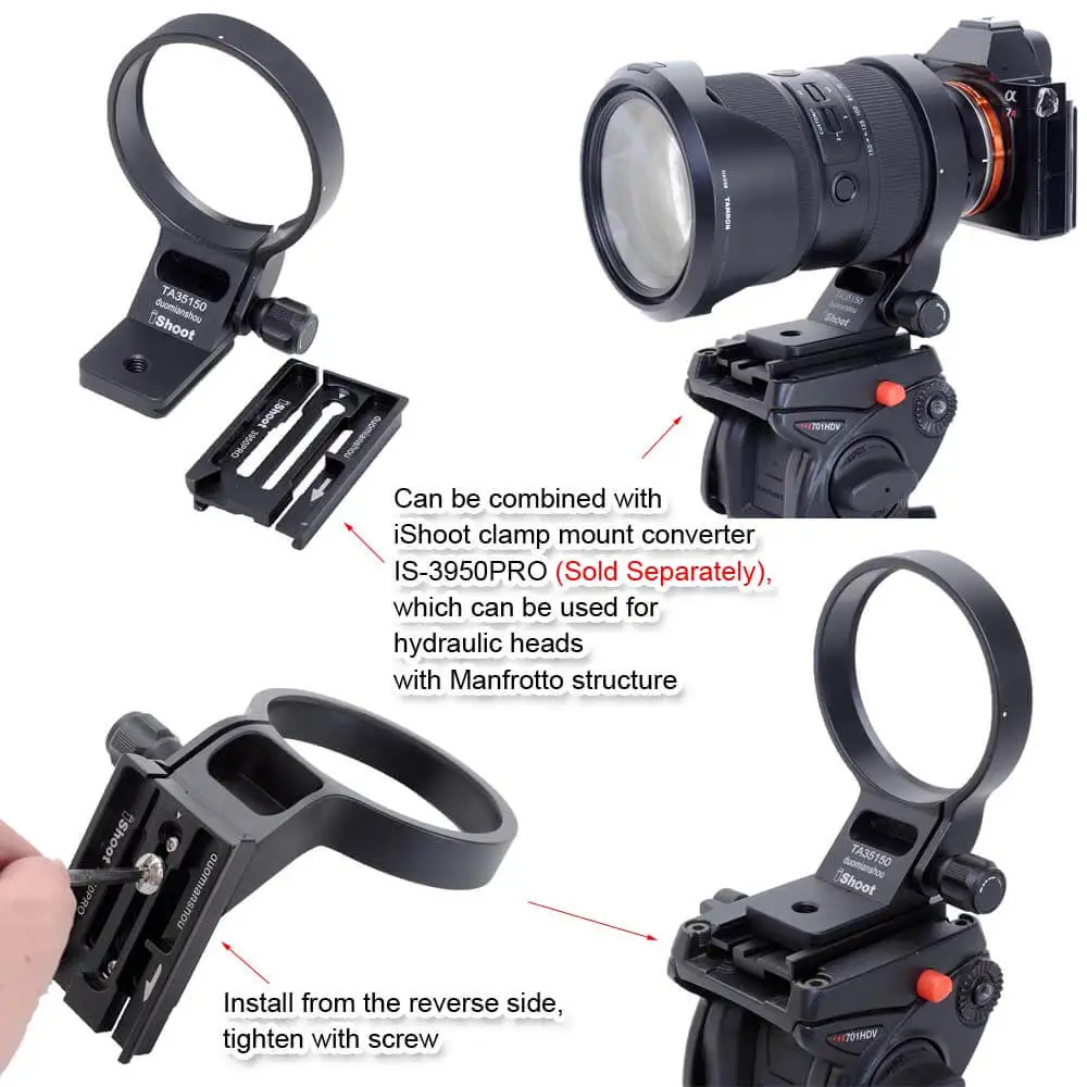 Ошейник для объектива iShoot Крепление штатива кольцо поддержки Tamron 35-150 мм f/2-2 8 Di III