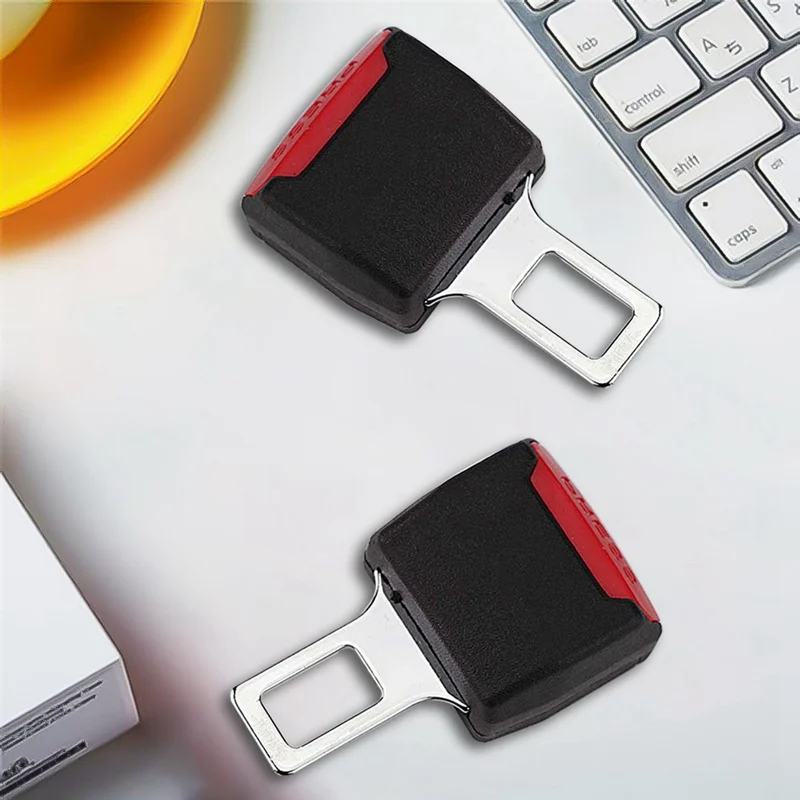 1 Pcs Creative Black Car Seatbelt Clip Extender Safety Lock Buckle Plug Thick Insert Socket Auto Interior Accessories | Автомобили и