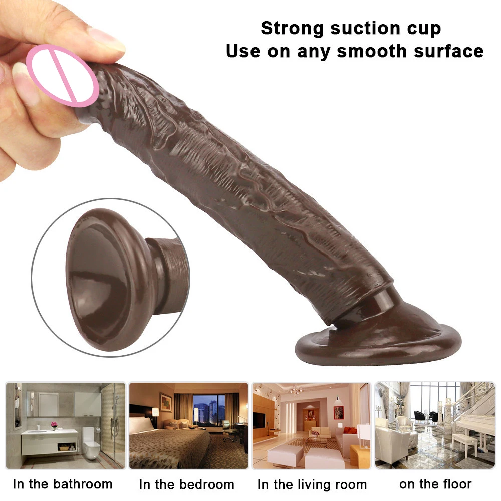 GaGu 6 29 дюймов длинный реалистичный фаллоимитатор Хрустальный пенис на присоске