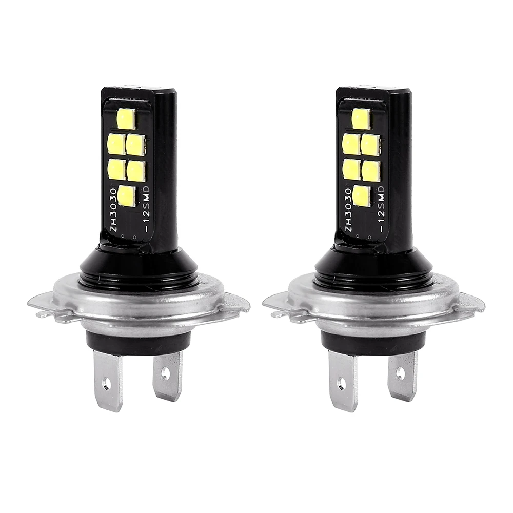 2 шт. Автомобильные противотуманные светодиодные лампы H7 12 Вт 6000 К 3030 лм|Передние