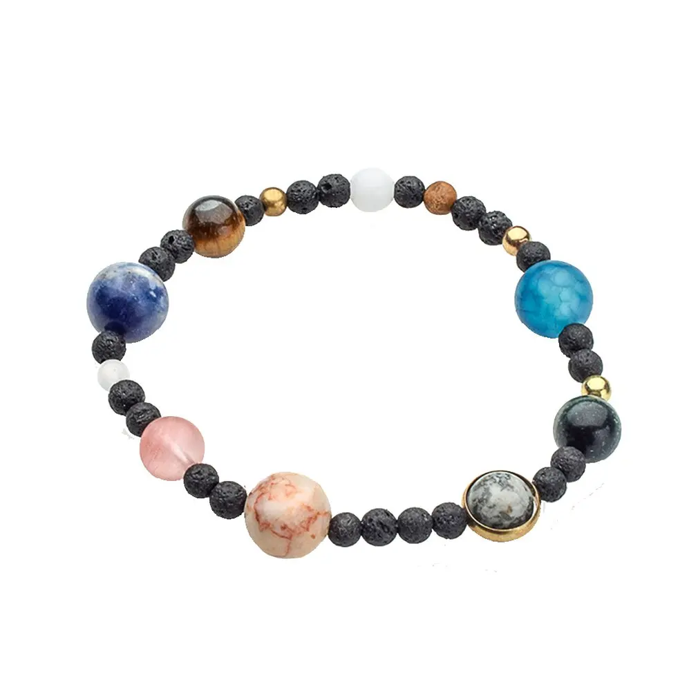 Солнечная система браслет космическая галактика восемь планет натуральный