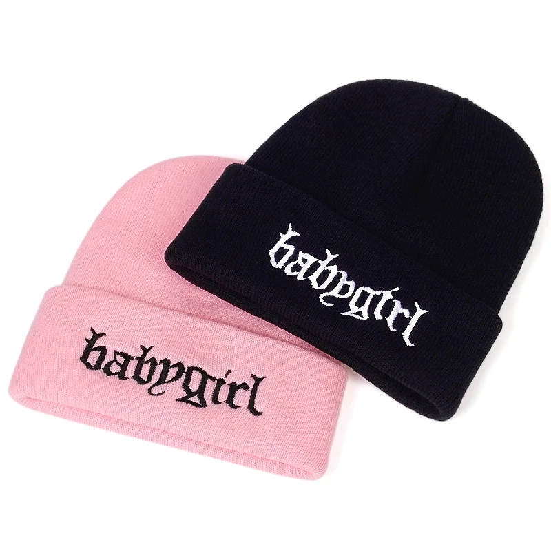 

New Men Women Knitted Hat Fashion Letter Pattern Embroidery Ski Warm Winter Beanie Skullies Caps Hip Hop Casual Beanies Hats
