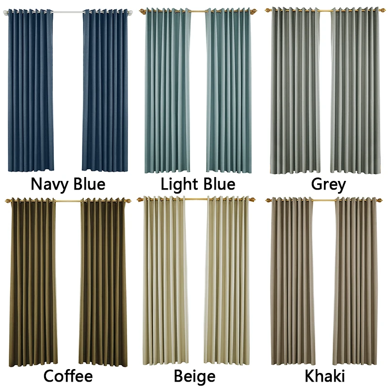 

Solid Color Curtains Modern Blackout Curtains For Living Room Window Curtains For Bedroom Curtains Fabrics Curtains for the room