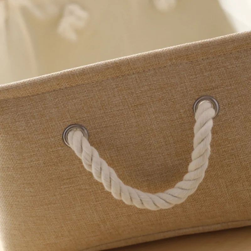 Складная корзина для хранения Oragnizer с ручкой коробка мелочей книг журналов