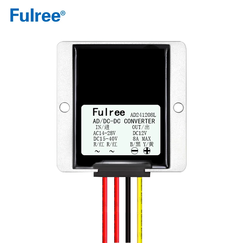 Фото Преобразователь 24VAC в 12VDC 8A10A 24V AC 14-28V DC 15-40V 12V автомобильный регулятор мощности Преобразователь 24VAC в 12VDC 8A10A 24V AC 14-28V DC 15-40V 12V автомобильный регулятор мощности