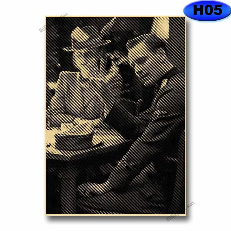 Постеры из крафт-бумаги в стиле ретро постеры с классическими персонажами