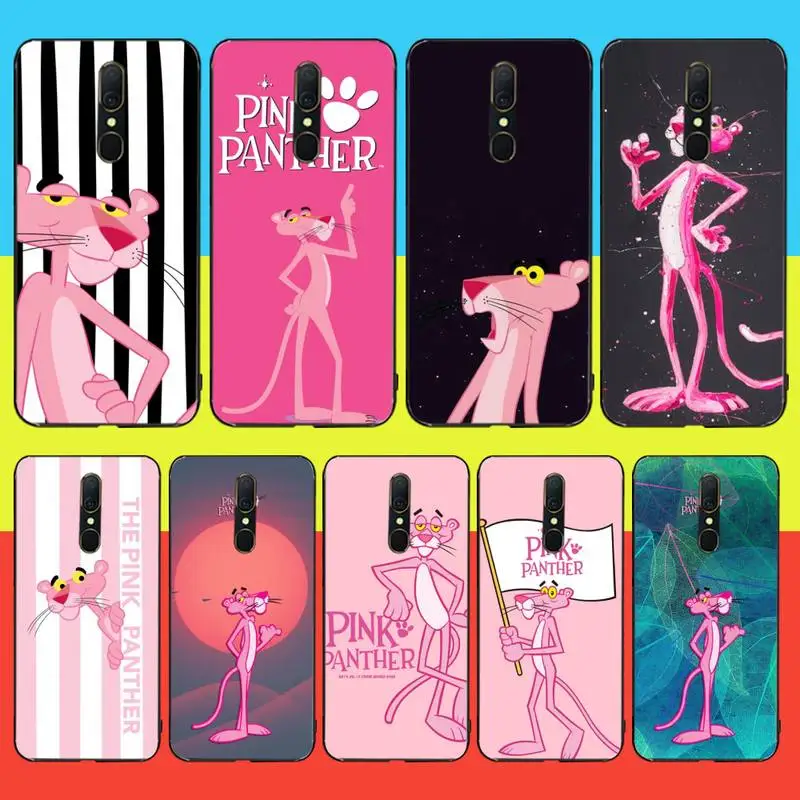 

CUTEWANAN Pink Panther DIY Printing Phone Case cover Shell For Oppo A5 A9 2020 Reno2 z Renoace 3pro Realme5Pro